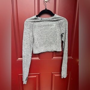 Gray gym shark vital seamless long sleeve